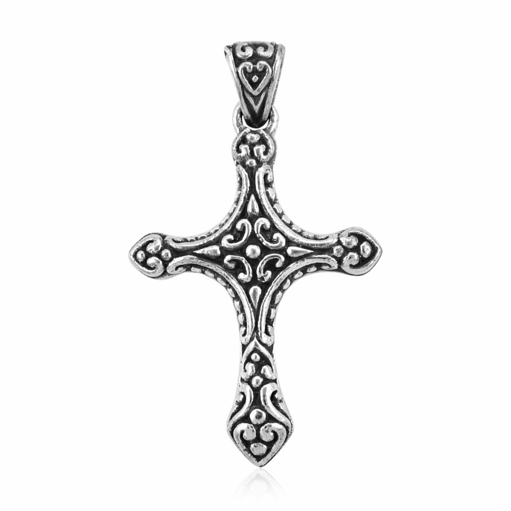 BALI LEGACY STERLING SILVER CROSS PENDANT